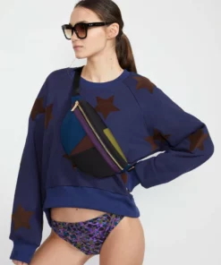 Cynthia Rowley Neoprene Colorblock Belt Bag