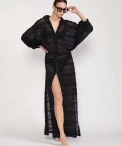 Cynthia Rowley Sirena Lace Drawstring Coverup Surf & Swim