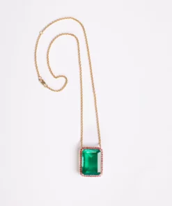 Cynthia Rowley Green Topaz And Pink Tourmaline Pendant Accessories & Gifts
