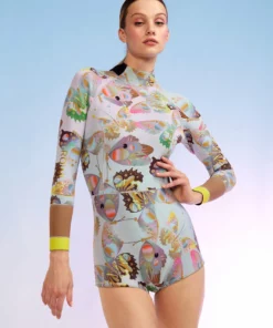 Cynthia Rowley Sunrise Paisley Wetsuit Surf & Swim 9 Cynthia Rowley Sunrise Paisley Wetsuit Surf & Swim