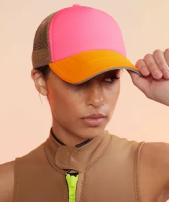 Cynthia Rowley Colorblock Trucker Hat