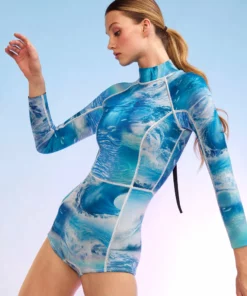 Cynthia Rowley Surf & Swim Watercamo Wetsuit