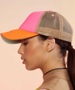 Cynthia Rowley Colorblock Trucker Hat
