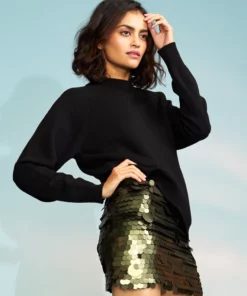 Cynthia Rowley Sequin Mini Skirt