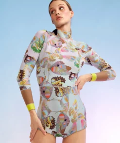 Cynthia Rowley Sunrise Paisley Wetsuit Surf & Swim