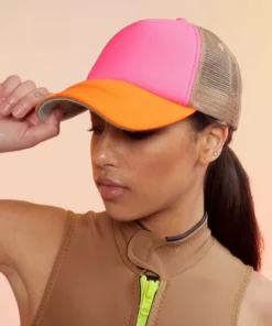 Cynthia Rowley Colorblock Trucker Hat