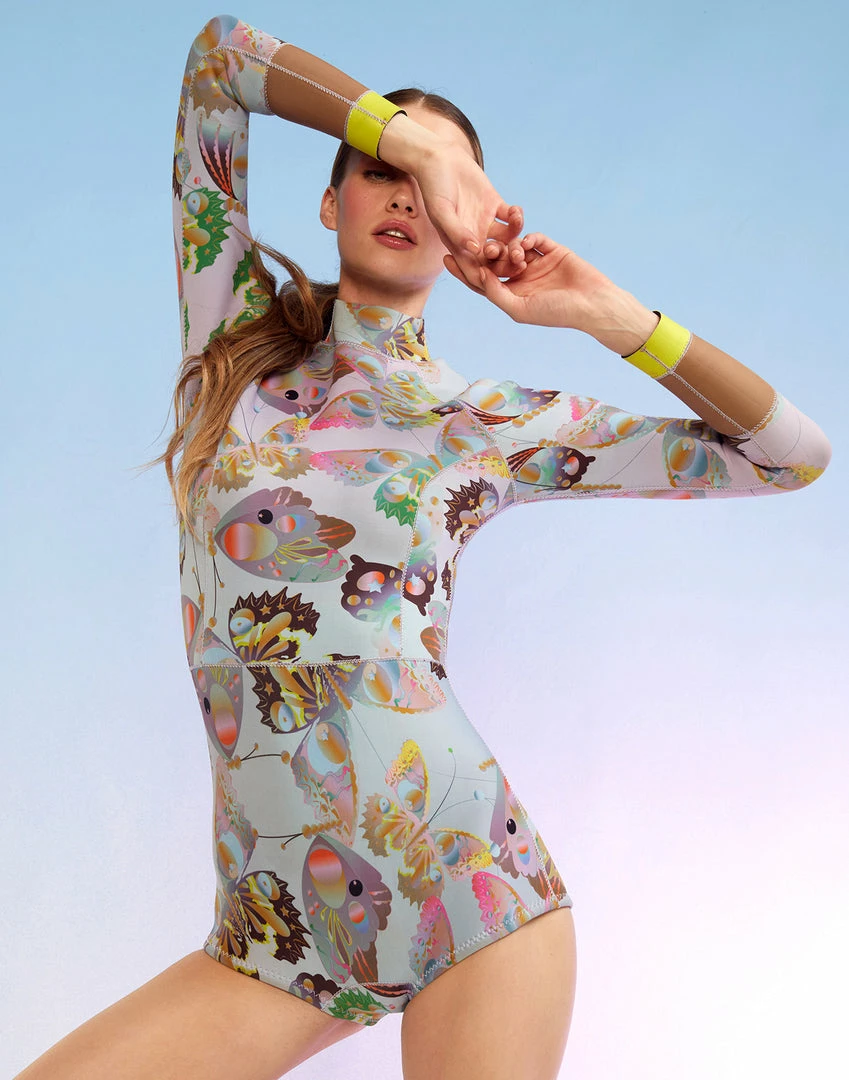 Cynthia Rowley Sunrise Paisley Wetsuit Surf & Swim 1 Cynthia Rowley Sunrise Paisley Wetsuit Surf & Swim
