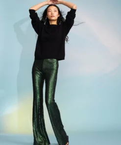 Cynthia Rowley Sequin Trousers Bottoms