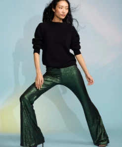 Cynthia Rowley Sequin Trousers Bottoms