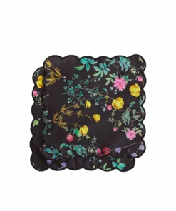 Cynthia Rowley Scallop Embroidered Edge Cocktail Napkin