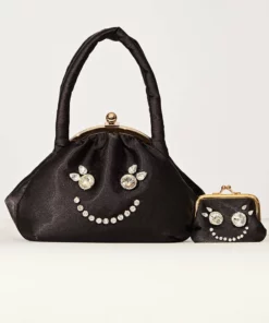 Cynthia Rowley Accessories & Gifts Satin Rhinestone Shoulder Bag