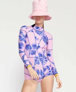 Cynthia Rowley Surf & Swim Bowie Floral Wetsuit