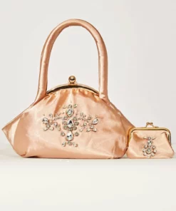 Cynthia Rowley Satin Rhinestone Shoulder Bag Accessories & Gifts