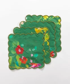 Cynthia Rowley Scallop Embroidered Edge Cocktail Napkin Home