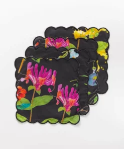 Cynthia Rowley Scallop Embroidered Edge Cocktail Napkin Home