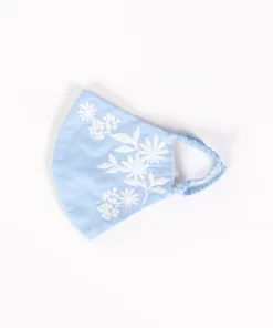 Cynthia Rowley Embroidered Cotton Mask