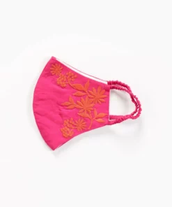 Cynthia Rowley Accessories & Gifts Embroidered Cotton Mask