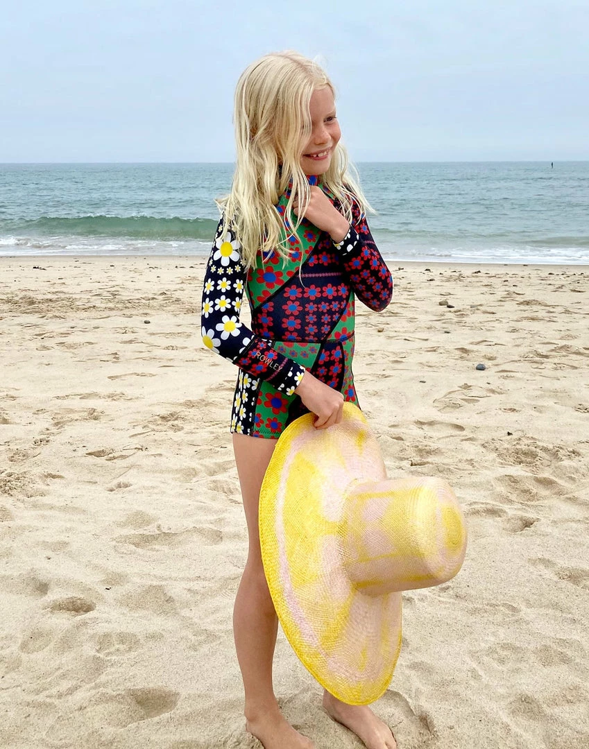 Cynthia Rowley Surf & Swim Mia Daisy Patchwork Kids Wetsuit 3 Cynthia Rowley Surf & Swim Mia Daisy Patchwork Kids Wetsuit