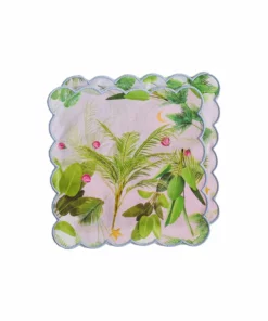 Cynthia Rowley Home Scallop Embroidered Edge Cocktail Napkin