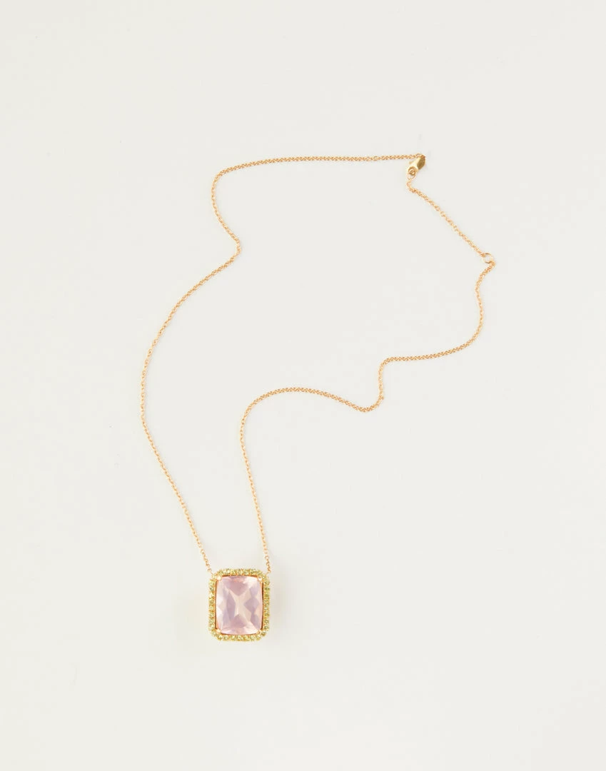 Cynthia Rowley Accessories & Gifts Rose Quartz And Peridot Pendant 1 Cynthia Rowley Accessories & Gifts Rose Quartz And Peridot Pendant