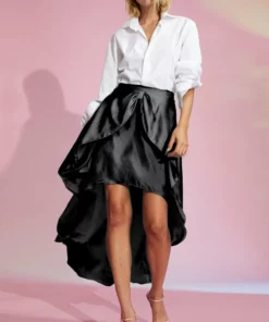 Cynthia Rowley Silk Bow Skirt