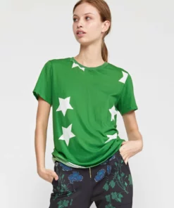 Cynthia Rowley Tops Printed Stars Tee