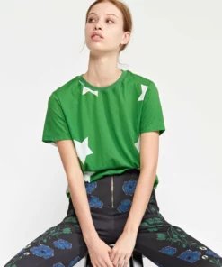 Cynthia Rowley Tops Printed Stars Tee