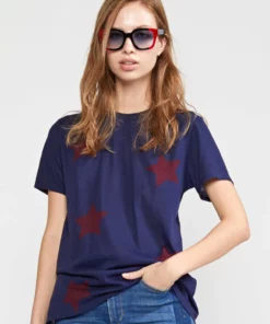 Cynthia Rowley Printed Stars Tee