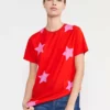Cynthia Rowley Printed Stars Tee Tops