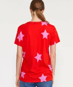 Cynthia Rowley Printed Stars Tee Tops