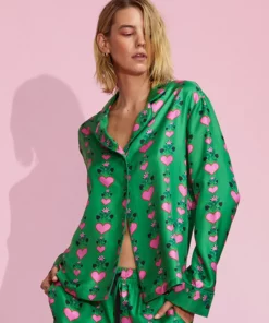 Cynthia Rowley Silk Pajama Shirt