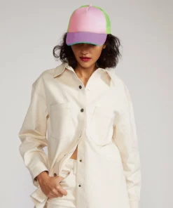 Cynthia Rowley Accessories & Gifts Colorblock Trucker Hat