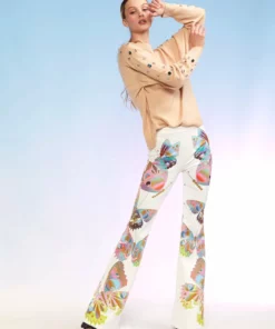 Cynthia Rowley Bonded Fit And Flare Pant