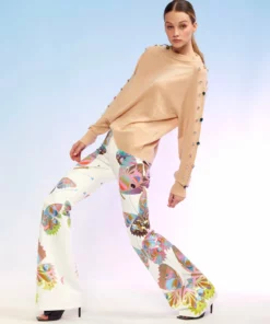 Cynthia Rowley Bonded Fit And Flare Pant