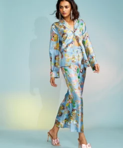 Cynthia Rowley Silk Pajama Pant Bottoms