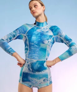 Cynthia Rowley Surf & Swim Watercamo Wetsuit