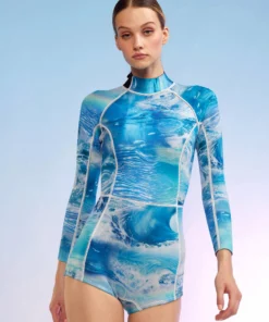 Cynthia Rowley Surf & Swim Watercamo Wetsuit