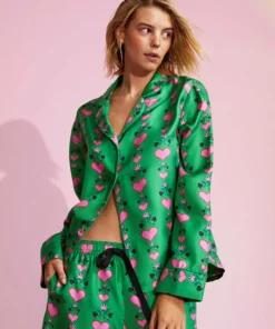 Cynthia Rowley Silk Pajama Shirt