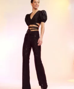 Cynthia Rowley Bottoms Lace Fit And Flare Pants