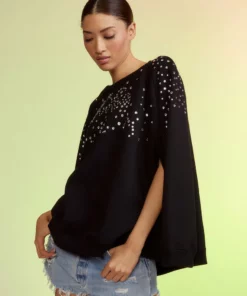 Cynthia Rowley Crystal Capelet Tops