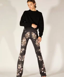 Cynthia Rowley Bottoms Bonded Fit And Flare Pant