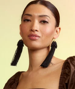 Cynthia Rowley Beaded Tassel Earring