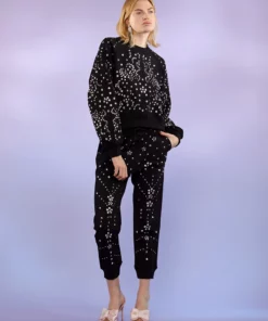 Cynthia Rowley Crystal Sweatpants