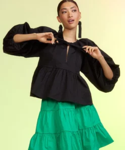 Cynthia Rowley Nomad Polished Cotton Top Tops