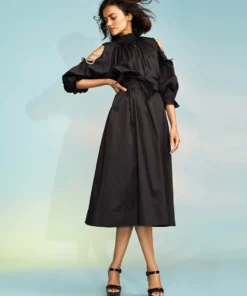 Cynthia Rowley Dresses Cold Shoulder Rhinestone Dress