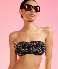 Cynthia Rowley Flirt Cotton Bikini Top Surf & Swim