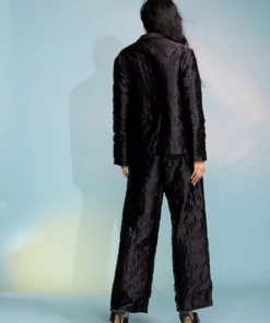 Cynthia Rowley Quilted Silk Pajama Pant Bottoms