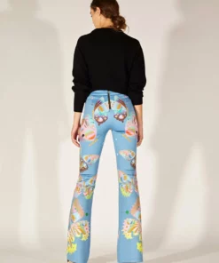 Cynthia Rowley Bonded Fit And Flare Pant Bottoms