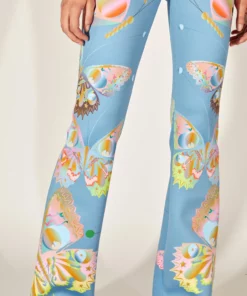 Cynthia Rowley Bonded Fit And Flare Pant Bottoms