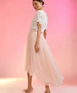 Cynthia Rowley High Low Tulle Skirt